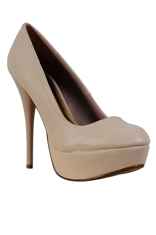 Liza Perfect Platform Pump In Nude Lily Boutique