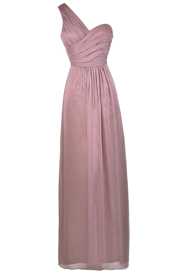dusty purple color dress