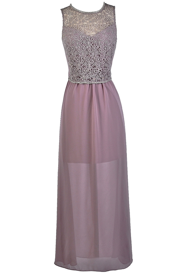 dusky purple dress