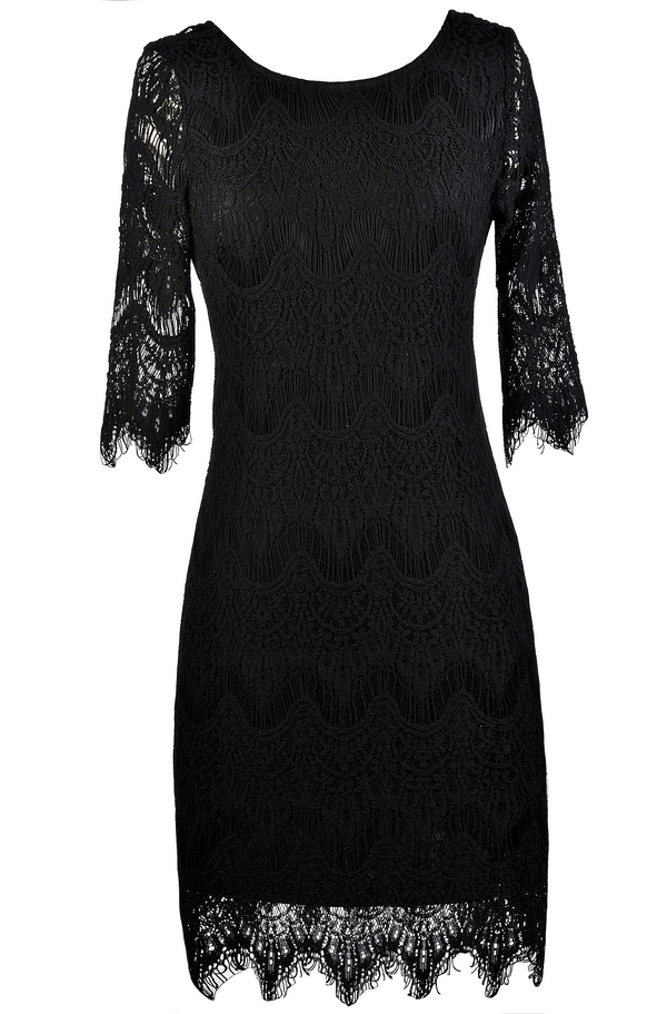Little Black Dress Lace Overlay