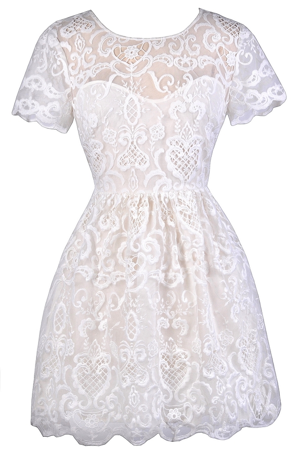 embroidery designs on white dress
