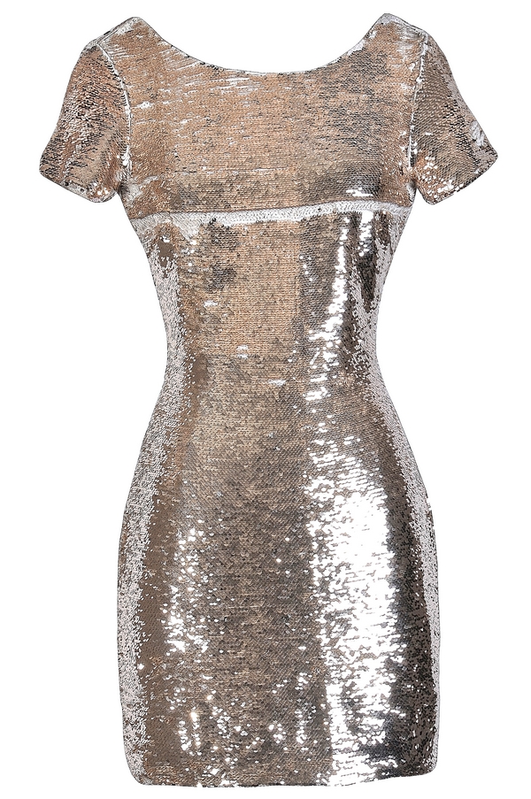 Silver and gold 2025 sequin dress