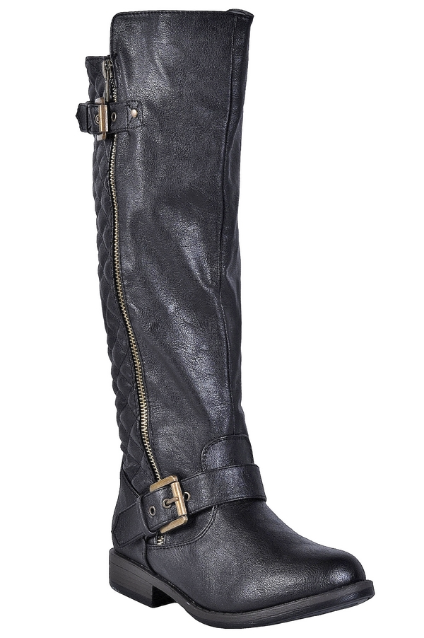 Quilted riding clearance boots