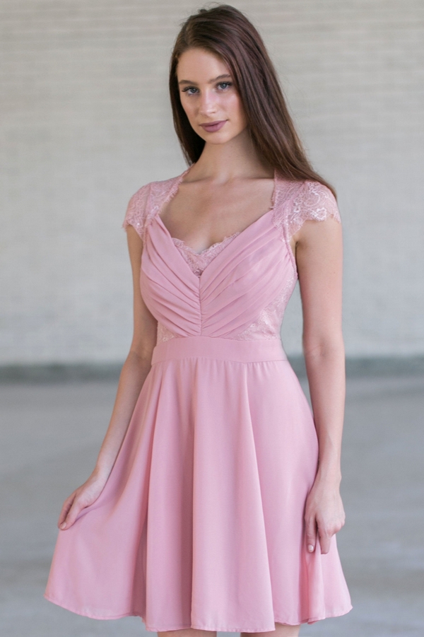 dress pink peach