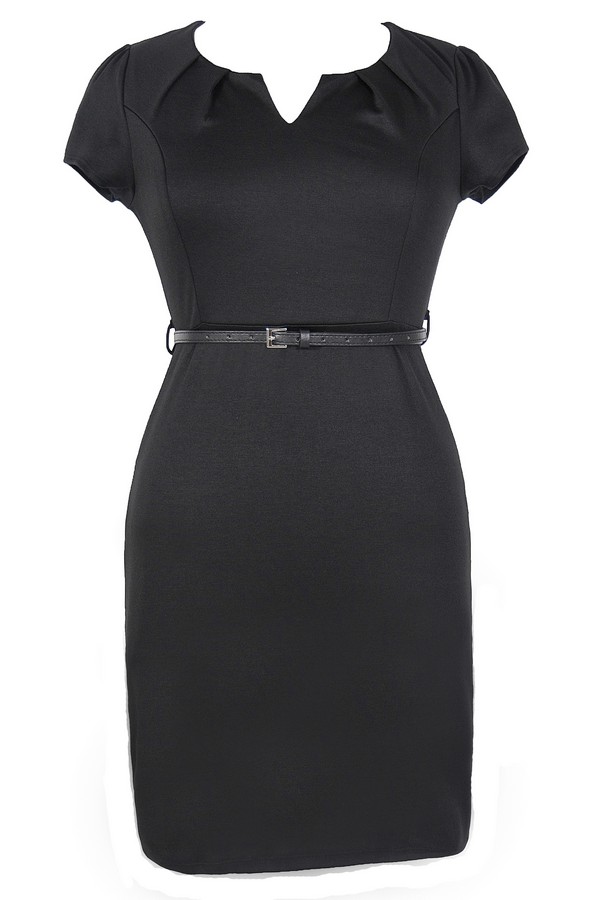 Plus Size Belted Dress 
