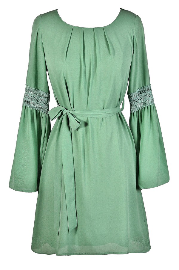 sage green boho dress with sleeves Buy FLORAL SAGE GREEN PRINTED RUFFLE DRESS - Boho Dresses