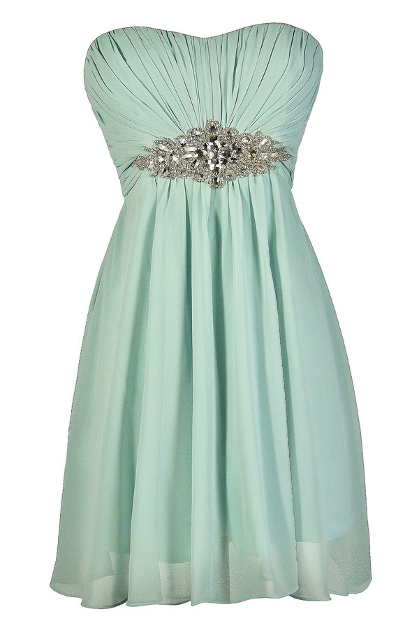 sky blue party wear gown