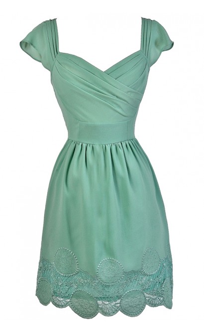 Cute Sage Dress, Sage Green Dress, Sage A-Line Dress, Sage Green Party Dress, Sage Green A-Line Dress, Sage Bridesmaid Dress