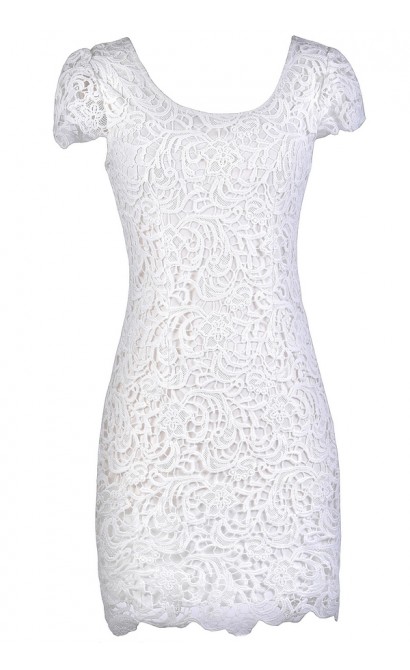 Ivory Lace Pencil Dress, Ivory Capsleeve Pencil Dress, Cute Ivory Dress, Ivory Lace Rehearsal Dinner Dress, Ivory Lace Bridal Shower Dress, Ivory Pencil Dress