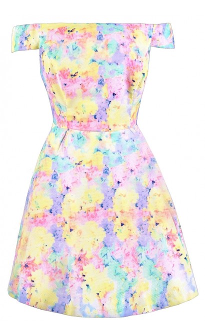 Lily Boutique Cute Easter Dress, Pastel Summer Dress, Watercolor Pastel ...