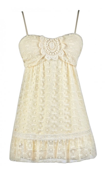 Cute Beige Top, Cream Lace Top, Cute Summer Top, Cute Juniors Top