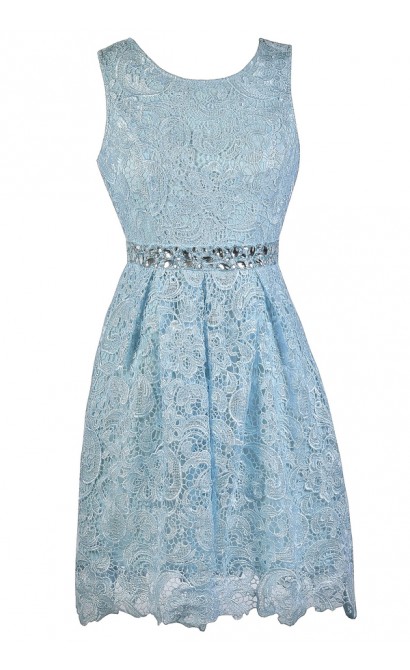 Sky Blue Lace Dress, Pale Blue Lace Party Dress, Light Blue Lace Cocktail Dress, Light Blue Bridesmaid Dress, Pale Blue Lace Bridesmaid Dress, Cute Bridesmaid Dress, Sky Blue Lace A-Line Bridesmaid Dress