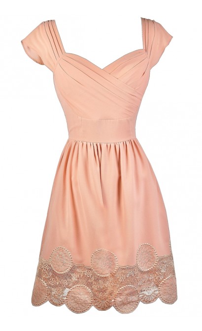 Blush Pink Dress, Blush Pink Bridesmaid Dress, Blush Pink Summer Dress, Cute Pink Dress