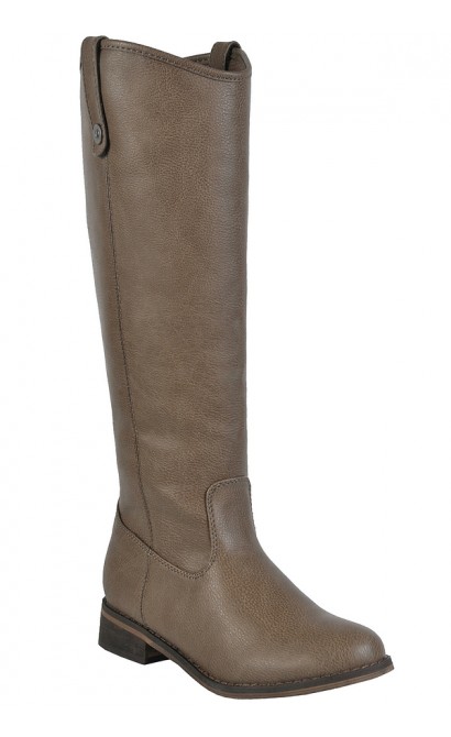 Beige Riding Boots, Cute Fall Boots, Tan Riding Boots