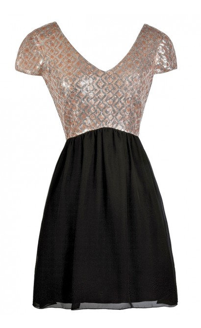 black and gold party wear