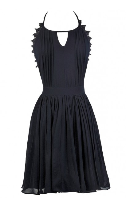 Navy Party Dress, Cute Summer Dress, Online Boutique Dress