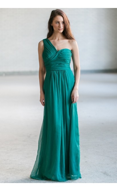 Green Maxi Bridesmaid Dress