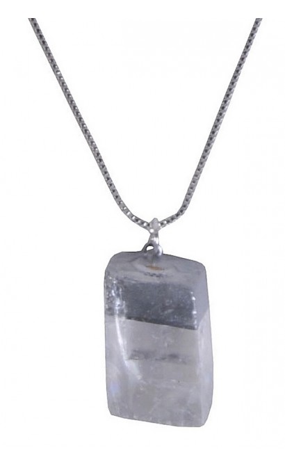 Crystal and Silver Pendant, Cute Boho Jewelry, Boutique Necklace