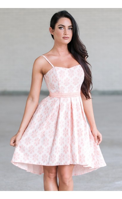 Pink High Low Dress, Cute Summer Dress Online