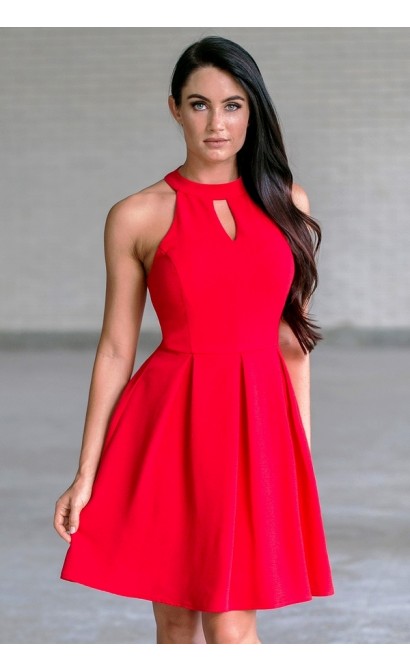 red party dress, holiday dress