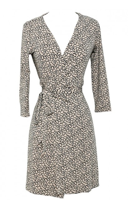 Throw A Curve Printed Designer Wrap Dress