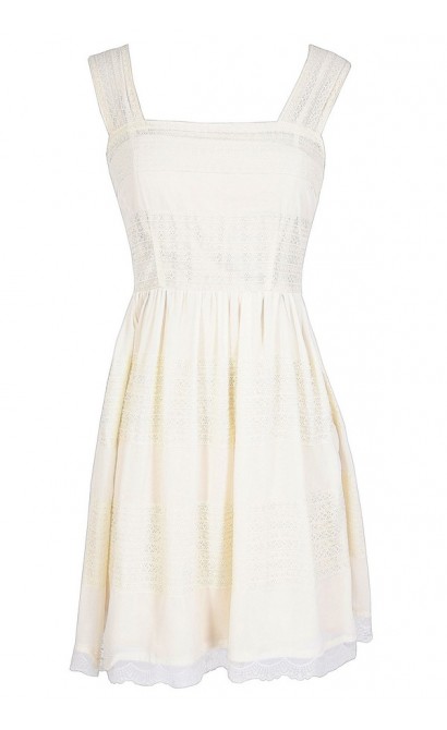 Time For Tea Ivory Lace Dress