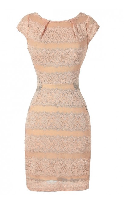 Pink Lace Bodycon Dress, Fitted Pale Pink Lace Dress, Pink Lace Pencil Dress, Pink Lace Cocktail Dress