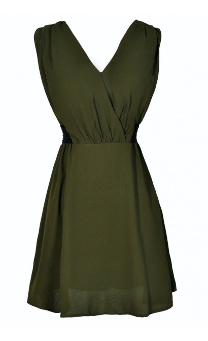Olive Green Dress