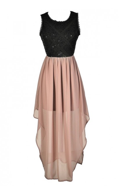 pink and black party outfits