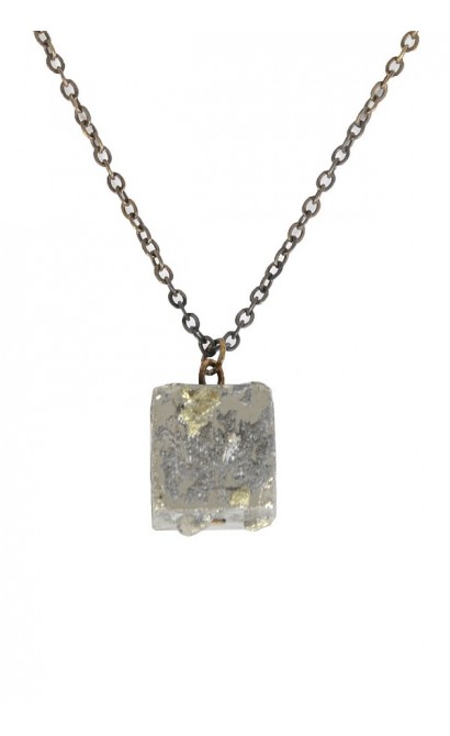 Cute Pyrite Necklace, Cute Pyrite Jewelry, Pyrite Mineral Necklace, Pyrite Charm Necklace