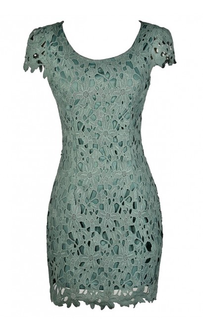 Crochet Lace Capsleeve Pencil Dress, Sage Crochet Lace Dress, Mint Crochet Lace Dress, Green Crochet Lace Dress, Cute Summer Dress, Crochet Lace Summer Dress, Crochet Lace Pencil Dress