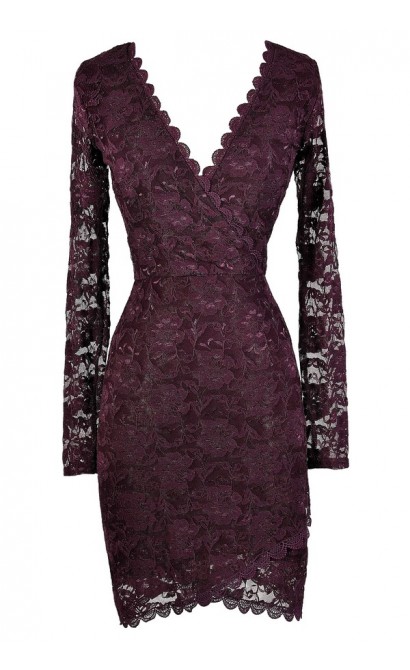 Cute Purple Dress, Purple Lace Dress, Royal Purple Dress, Purple Lace Bodycon Dress, Purple Party Dress, Purple Cocktail Dress, Dark Purple Dress