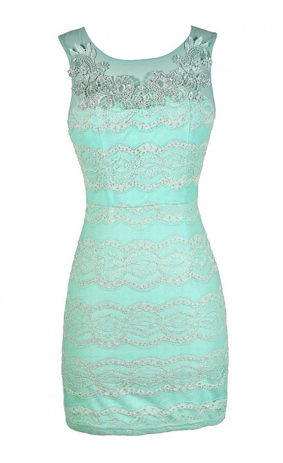 Mint Lace Dress, Fitted Mint Lace Dress, Mint Lace Bodycon Dress, Mint Lace Party Dress, Mint Lace Summer Dress