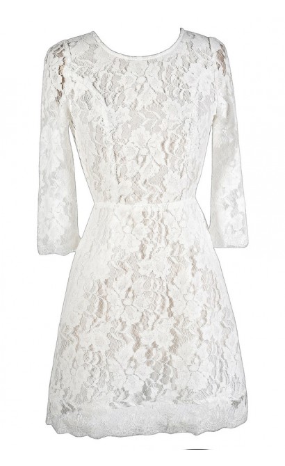 Off White Lace Dress, Cute Lace Dress, Lace Summer Dress, Open Back Lace Dress, Ivory Lace Dress, Cute Rehearsal Dinner Dress, Cute Bridal Shower Dress, Off White Lace Sheath Dress