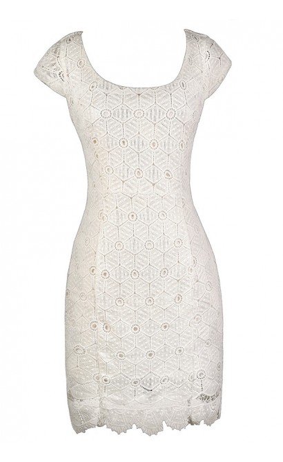 white fitted summer dress