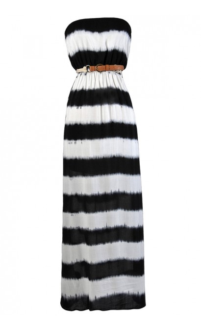 Cute Tie Dye Dress, Tie Dye Maxi Dress, Black and White Maxi Dress, Black and Ivory Tie Dye Dress, Cute Summer Dress, Black and White Maxi Dress