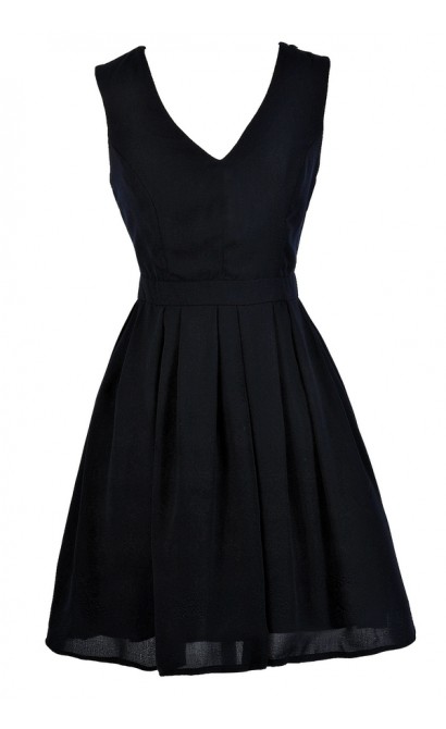 Cute Navy Dress, Dark Navy Dress, Navy A-Line Dress, Navy Party Dress, Navy Cocktail Dress, Navy Bridesmaid Dress