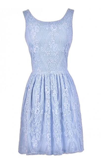 Periwinkle Blue Lace Dress, Pale Blue Lace Dress, Sky Blue Lace Dress, Periwinkle Blue Bridesmaid Dress, Sky Blue Bridesmaid Dress, Pale Blue Bridesmaid Dress, Blue A-Line Lace Dress