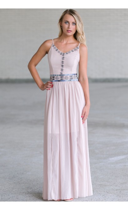 Cute Summer Maxi Dress, Embroidered Maxi Dress Online, Cute Juniors Dress Online