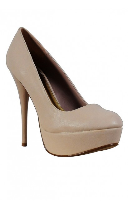 Liza Perfect Platform Pump in Nude