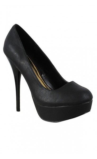 Liza Perfect Platform Pump in Black