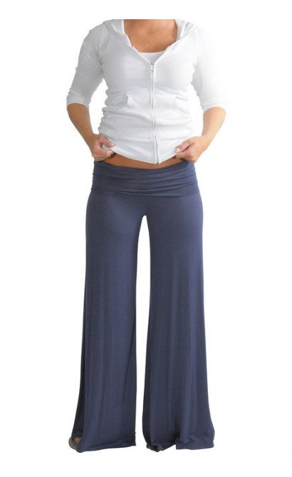 Superwide Comfy Palazzo Pants in Indigo