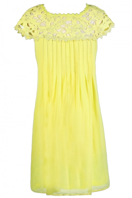 bright yellow summer dress