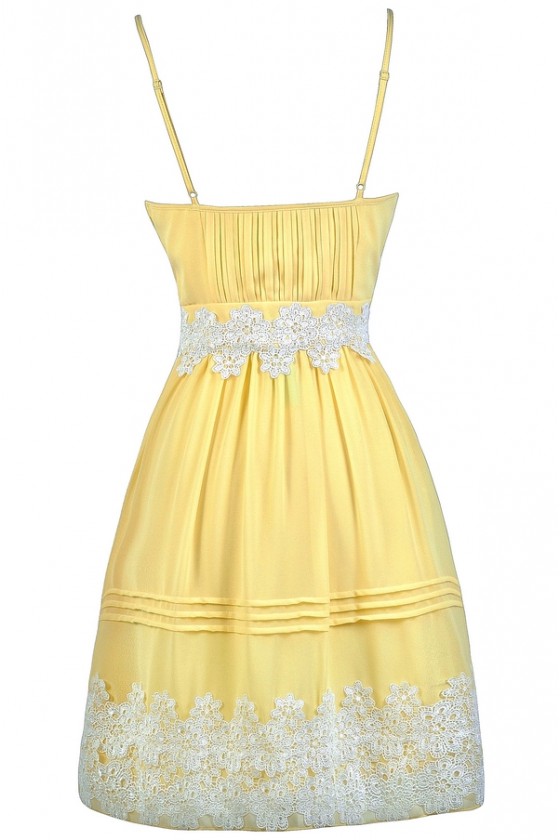 Yellow and white outfits for a party clearance