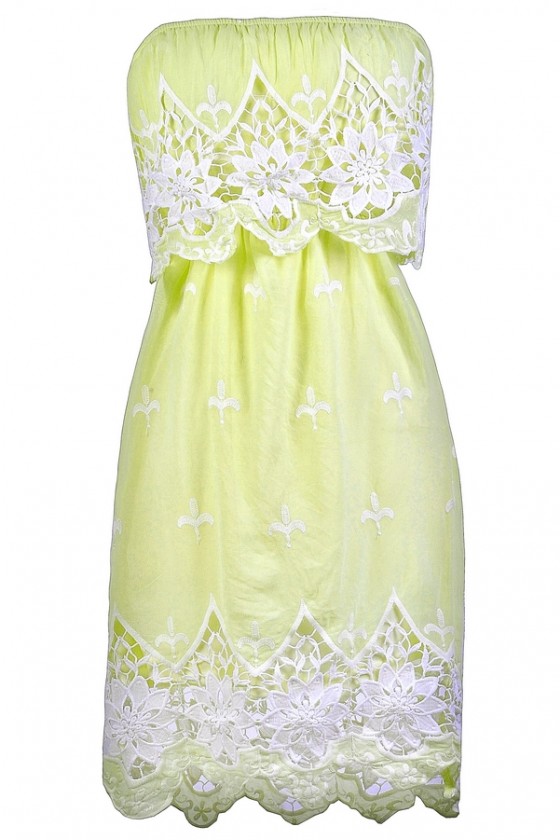 Off white yellow dress shop