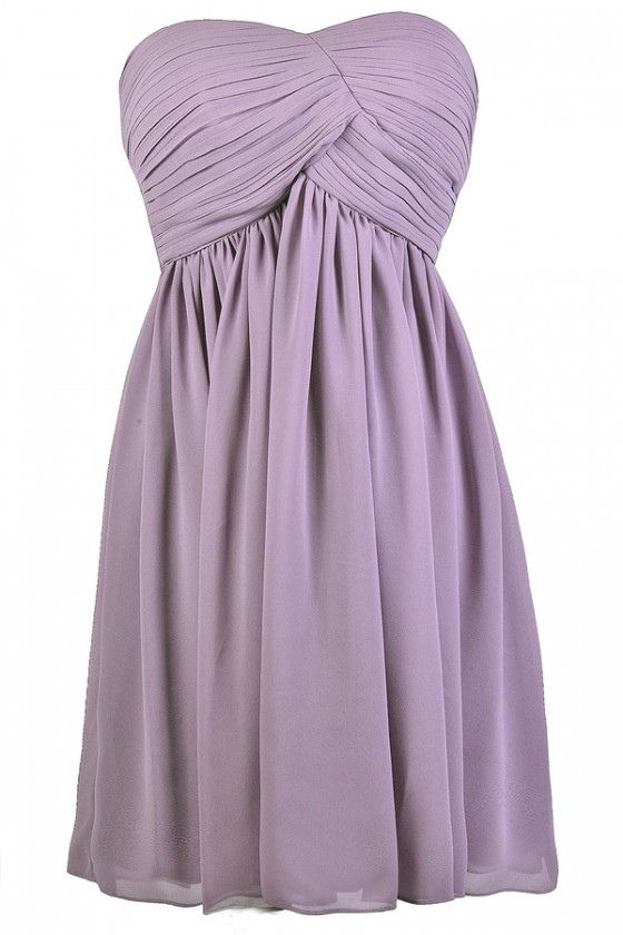 Purple cute dresses top