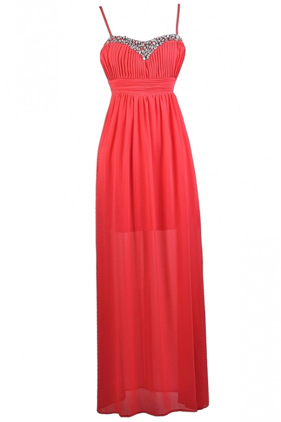 formal red maxi dress