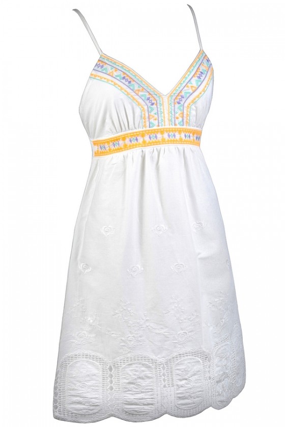 pretty white sundress