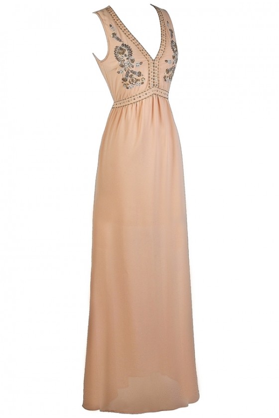 Nico embellished top maxi dress