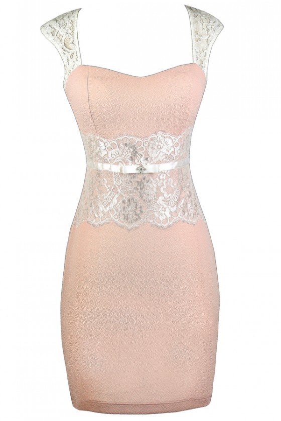 Light pink pencil dress clearance